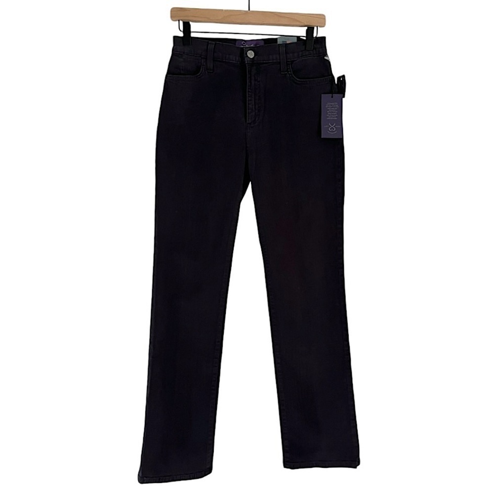 NWT NYDJ Women’s Lift Tuck Technology Skinny Jeans Dark Grey Black 6‎ Petite